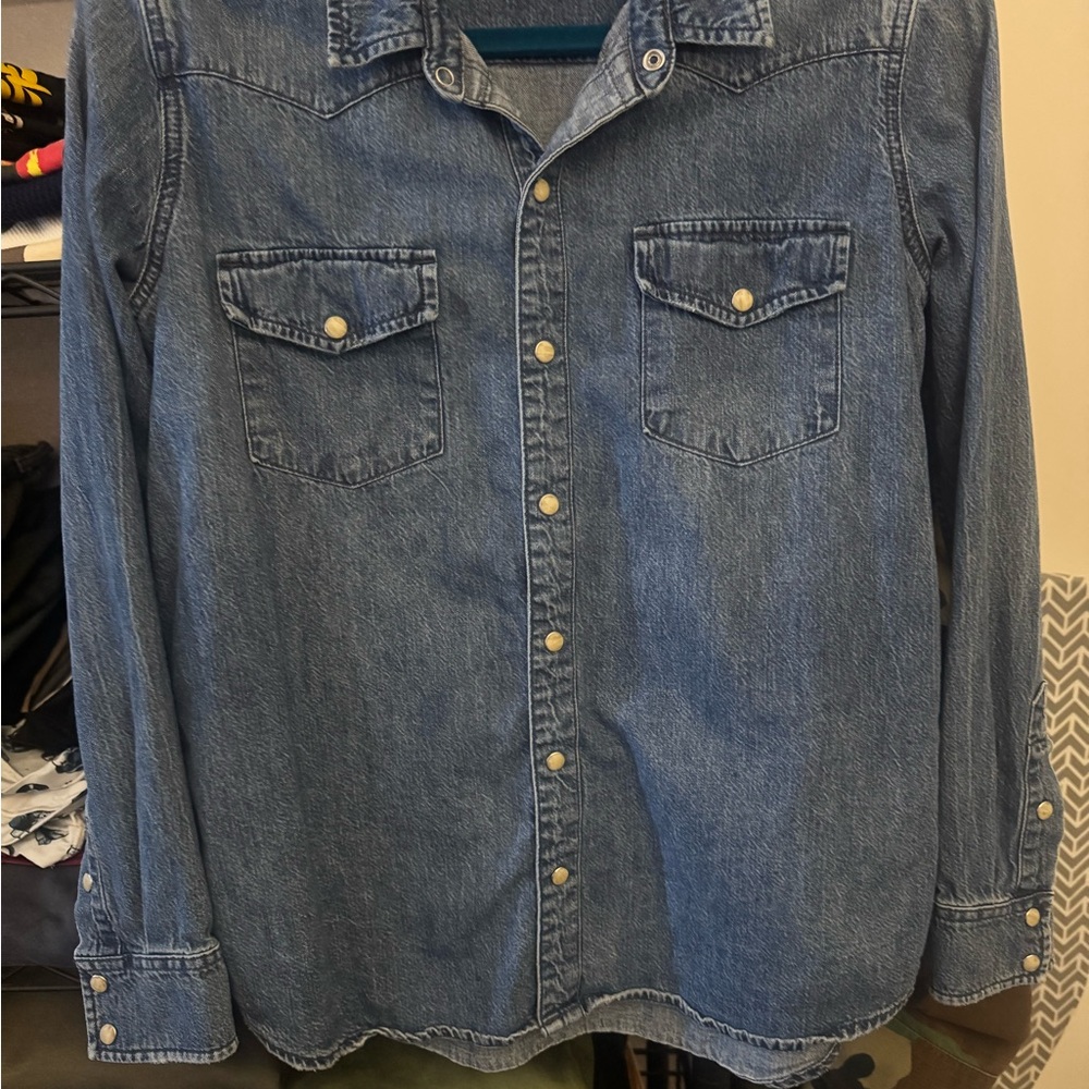 Unisex Lucky Brand Western Denim Pearl Snap